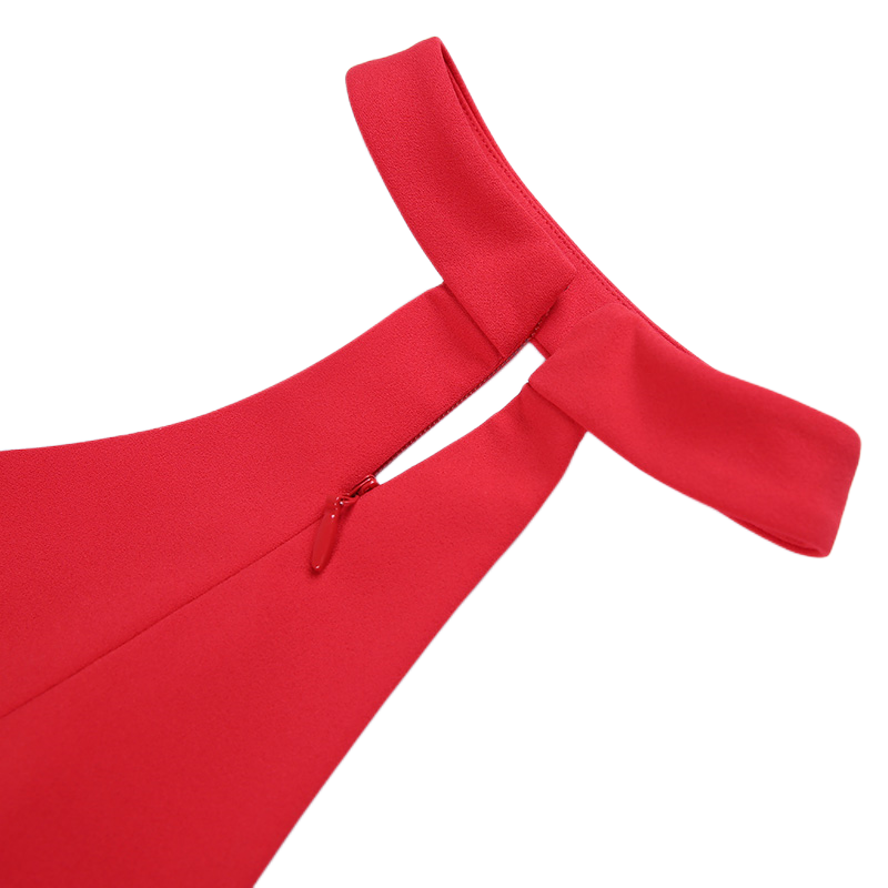 JJparty-8N67 Women solid strapless halter back maxi evening dress